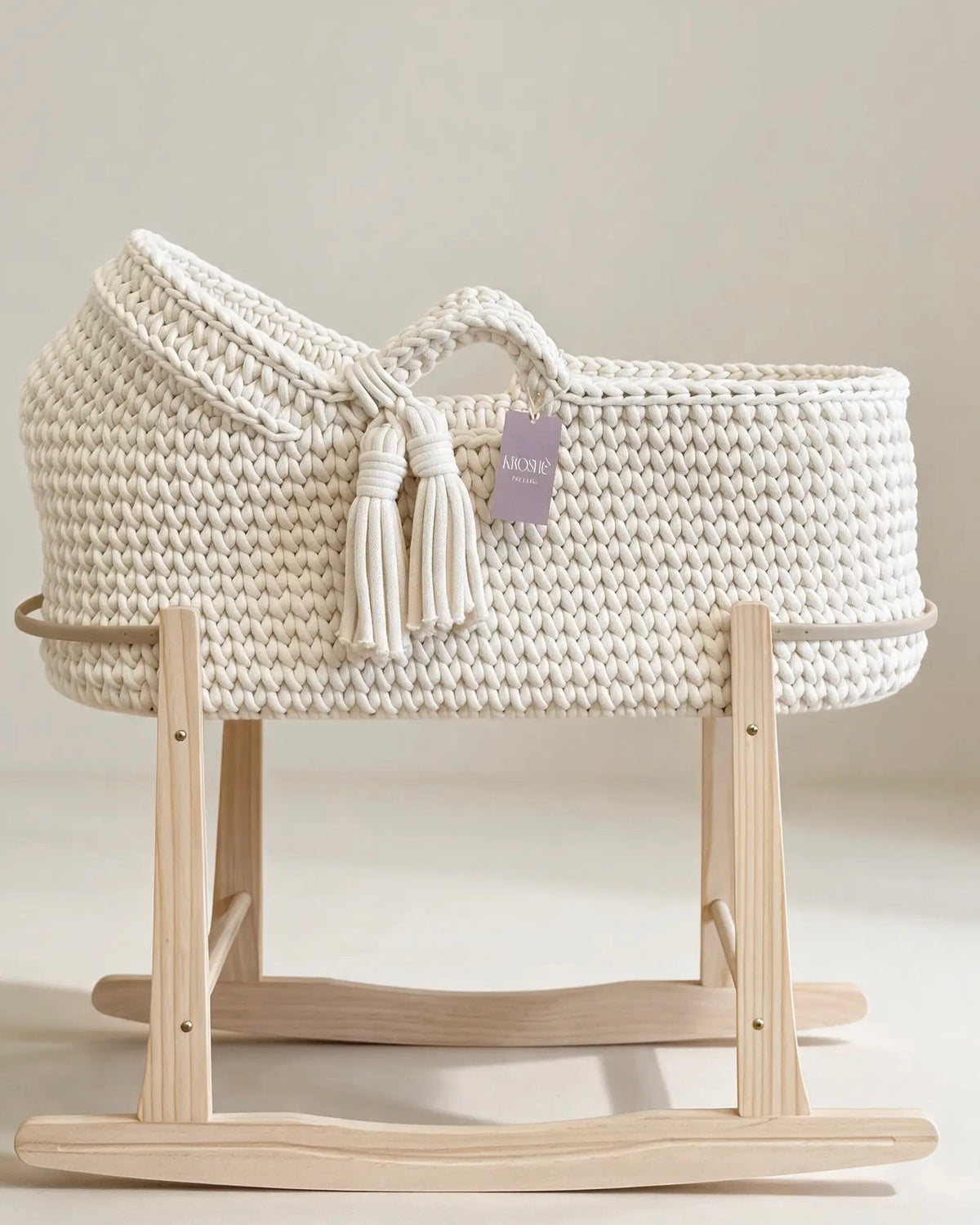 Hooded Crochet Moses Baskets
