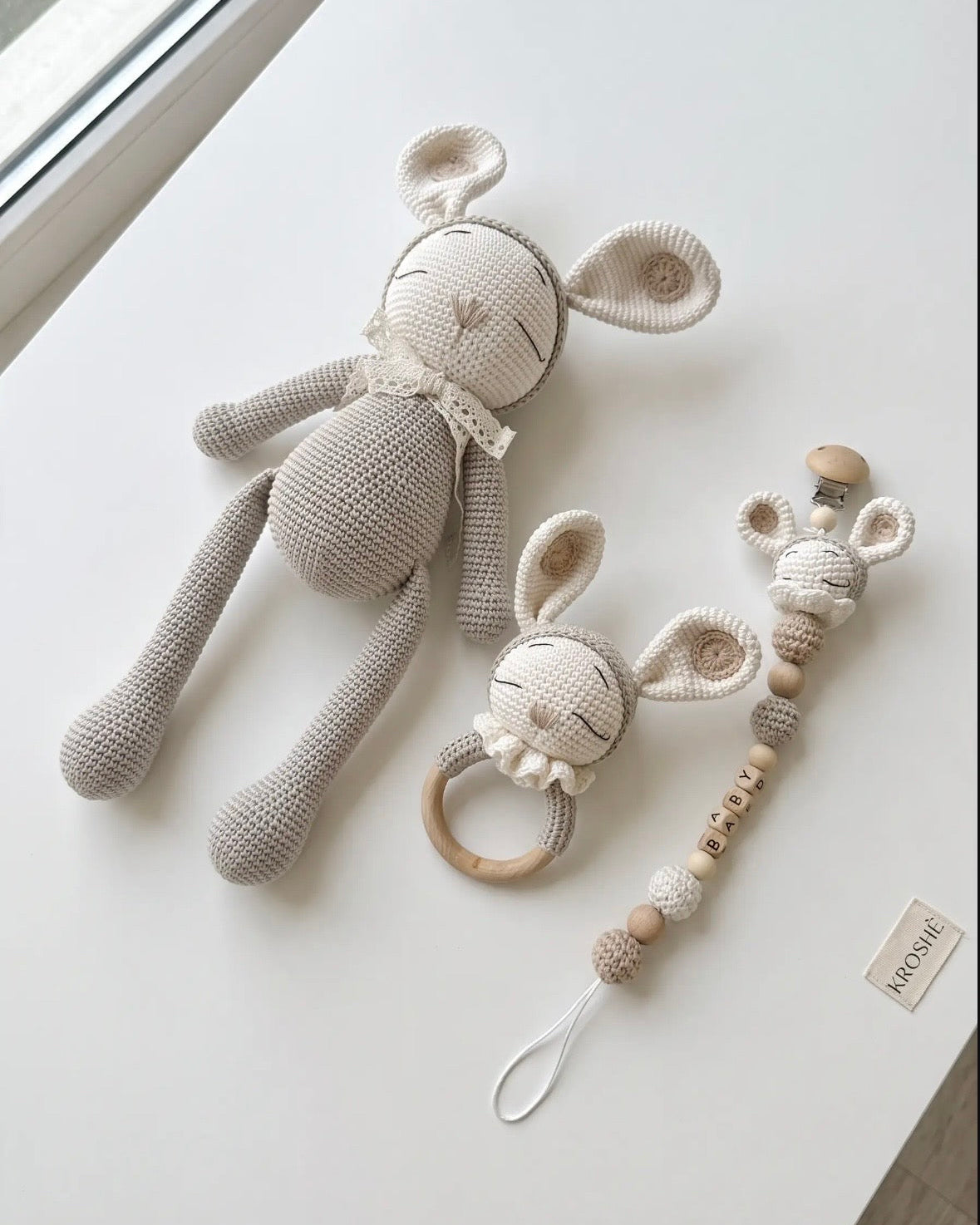 Bunny Baby Gift Set | stone color