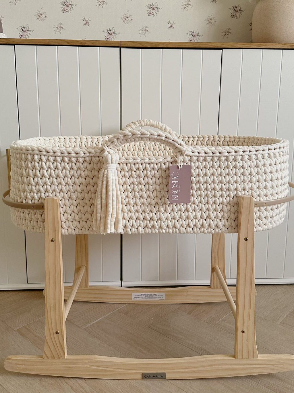 Little Moses Basket - Natural white