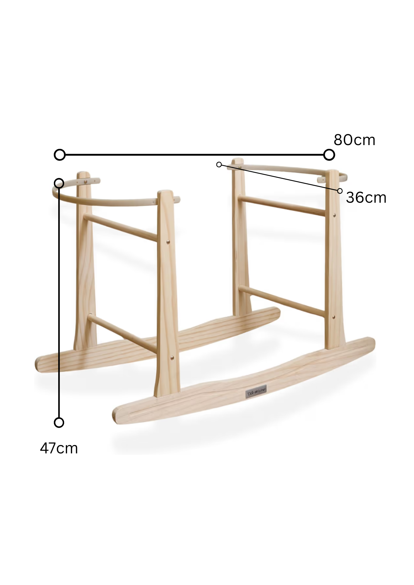 Hooded Moses Basket - off White