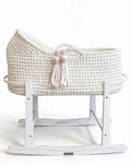 Hooded Moses Basket - off White
