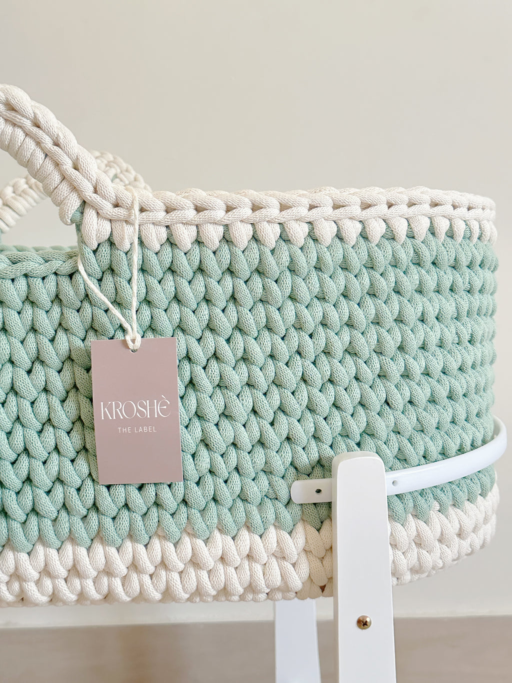 Moses basket | Aloe & Natural white