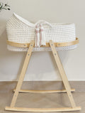 Hooded Moses Basket - off White