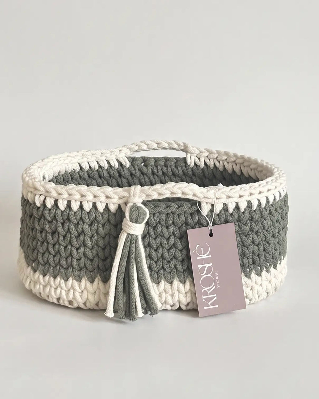 Nappy Caddy - Eucalyptus & Natural White