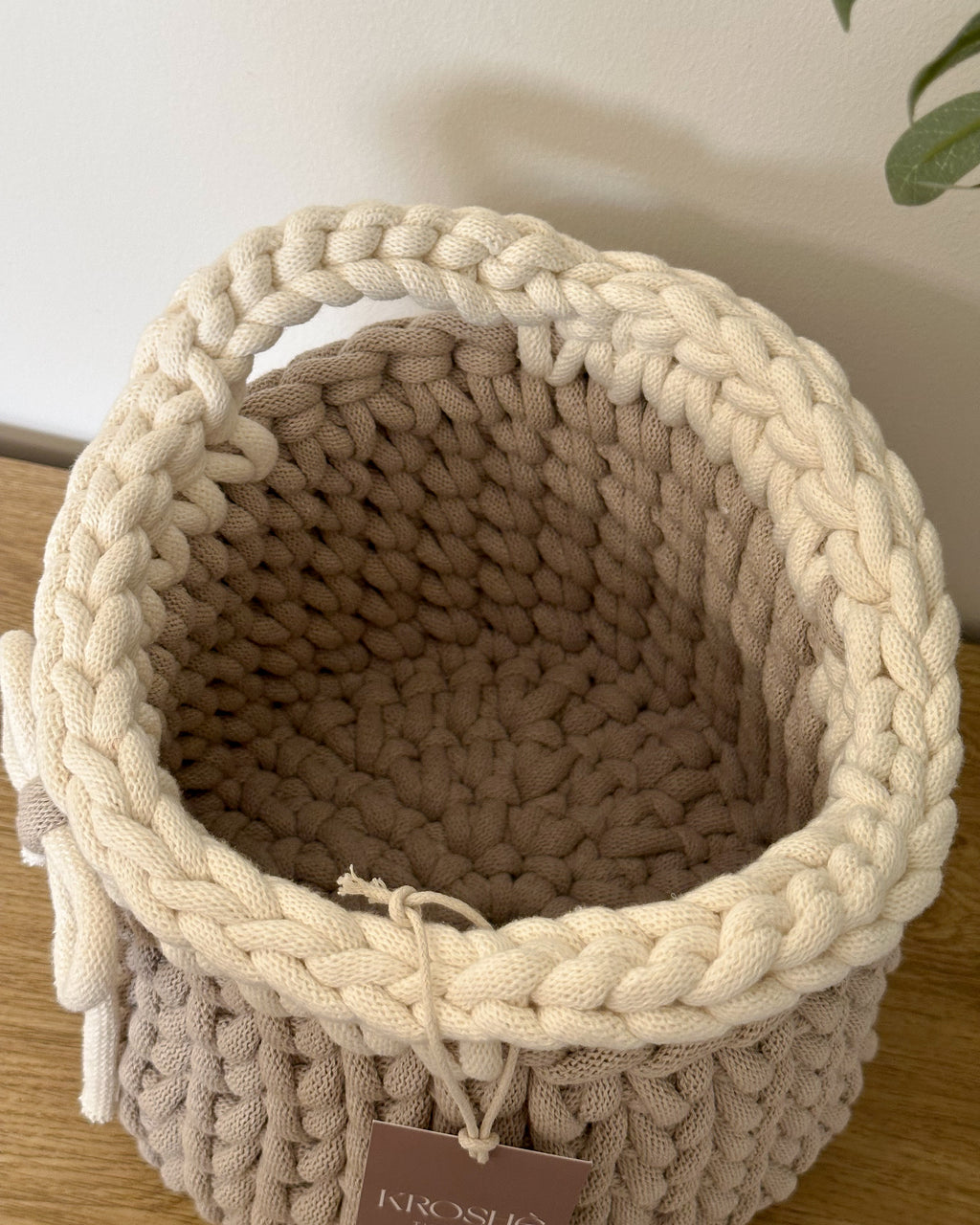 Storage Basket | Natural white & Beige