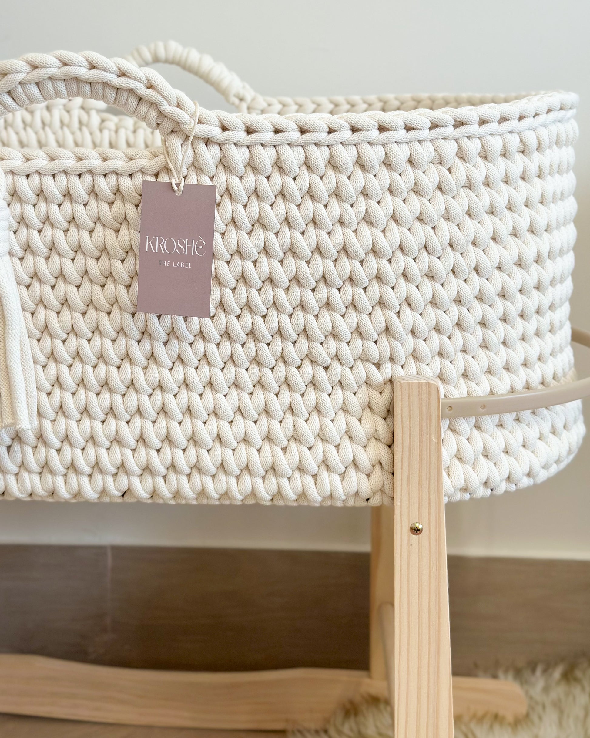 Moses Basket | Natural White