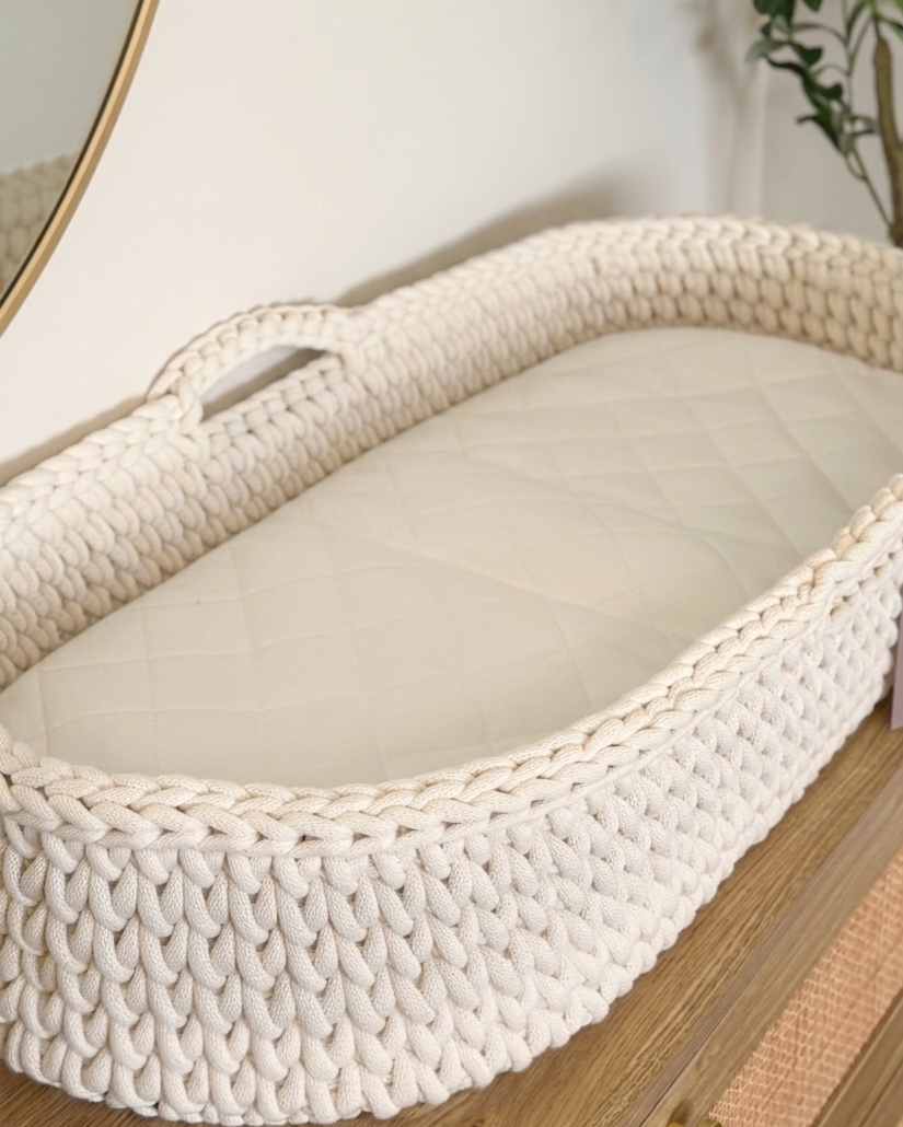 Changing Basket - Natural White