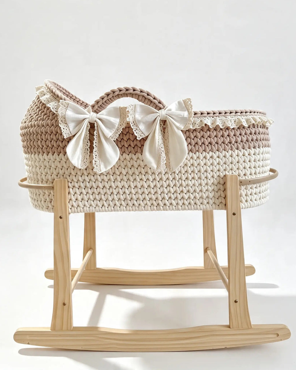 The Lace Hooded Moses Basket