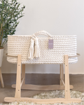 Moses Basket - Natural White