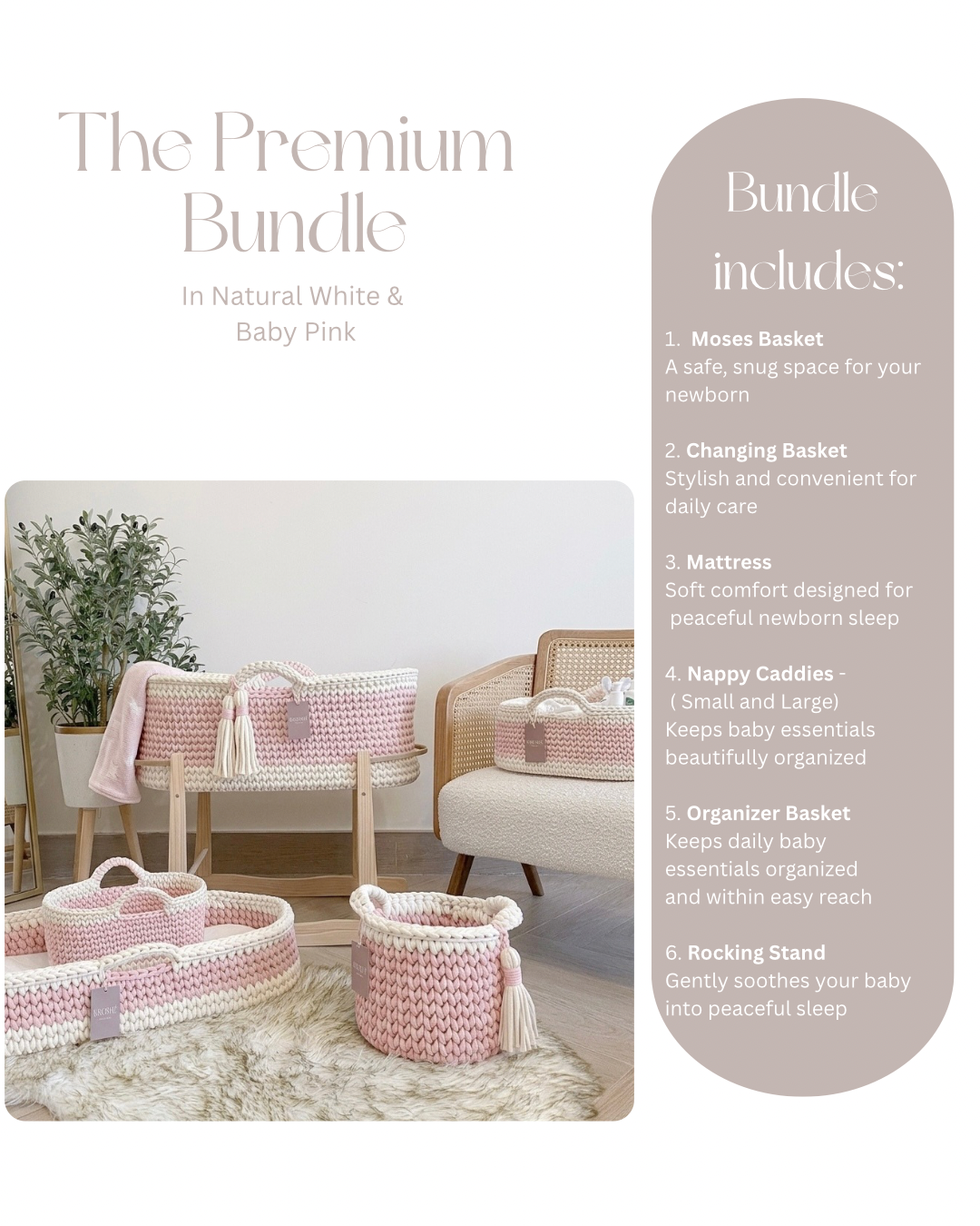 The Premium Bundle - Baby Pink & Natural White