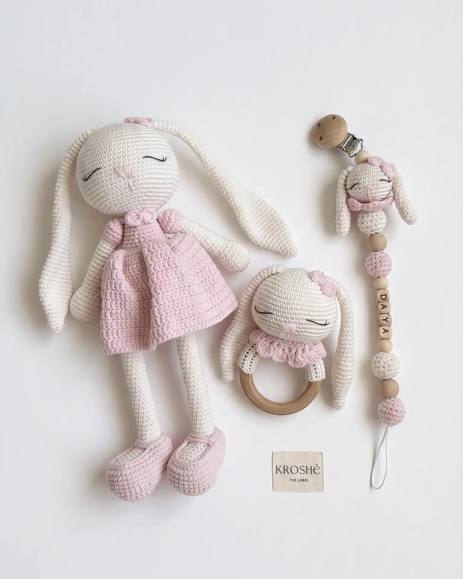 Bunny Baby Gift Set | pink color
