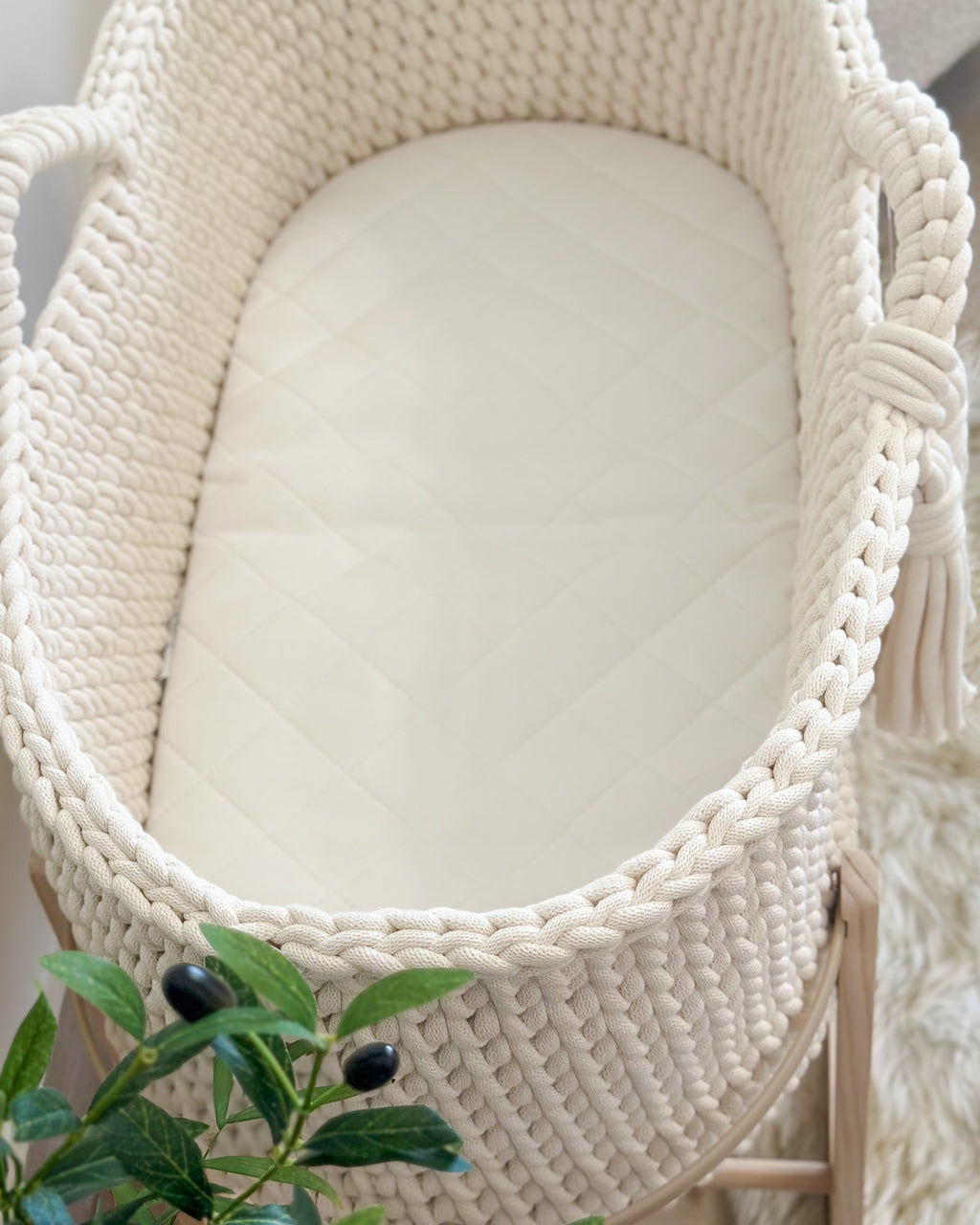 Moses Basket | Natural White