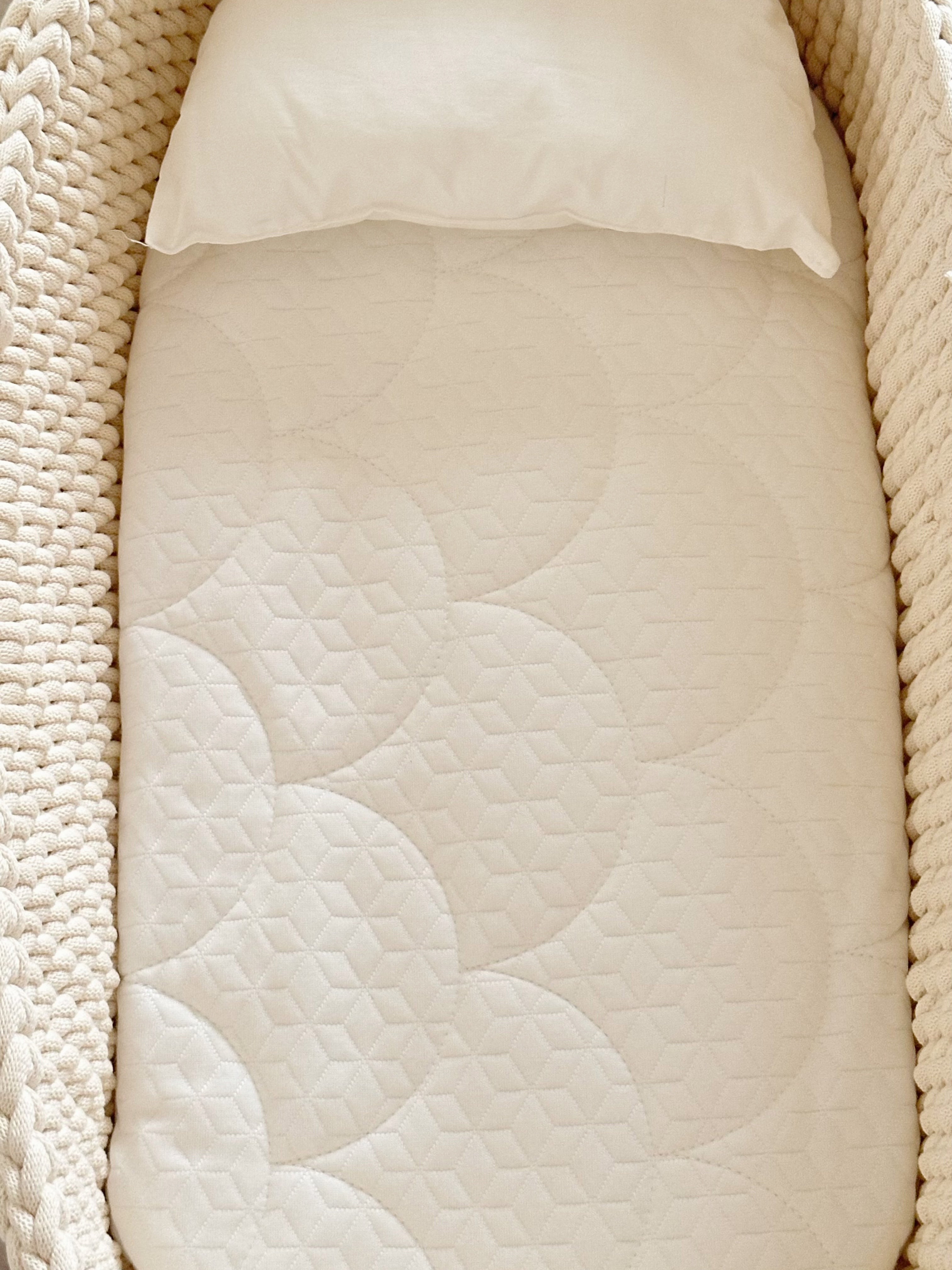 Little Moses Basket - Natural white