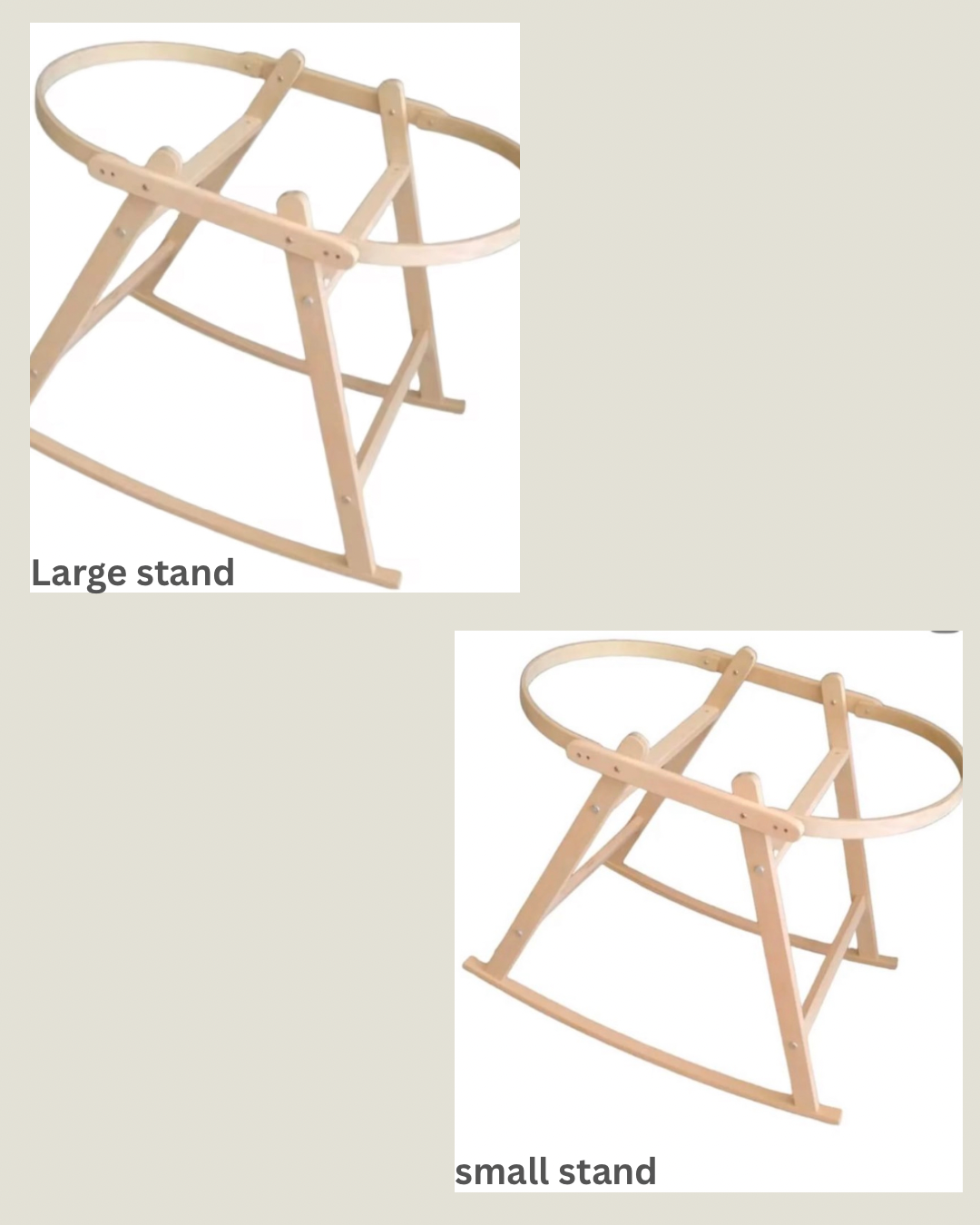 Moses basket - Aloe & Natural white