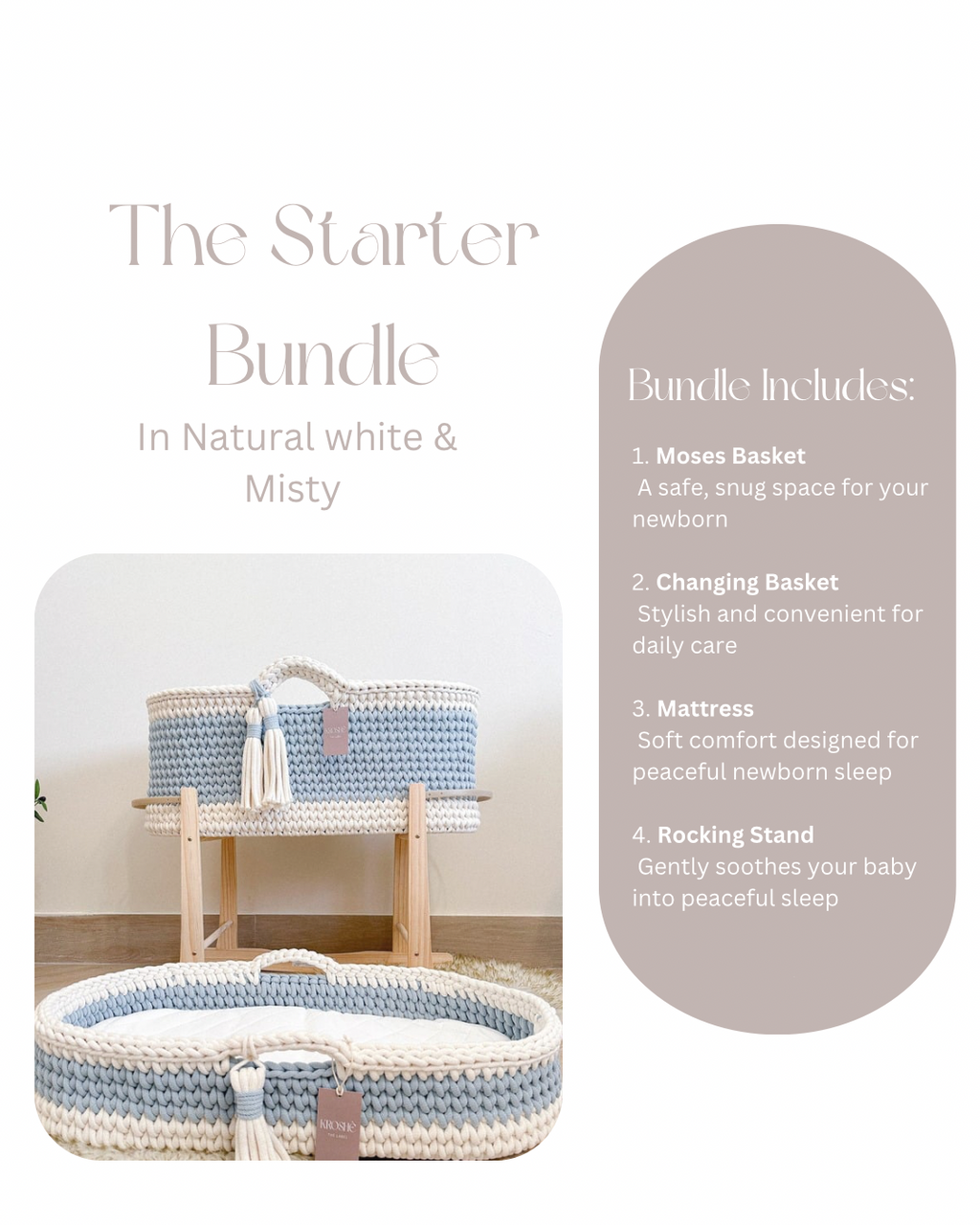 The Starter Bundle | Natural White & Misty