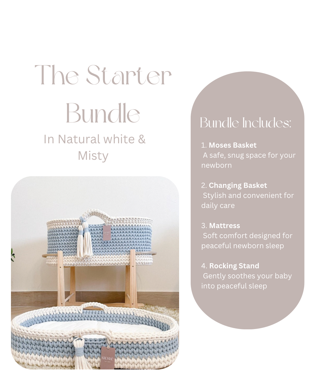 The Starter Bundle | Natural White & Misty