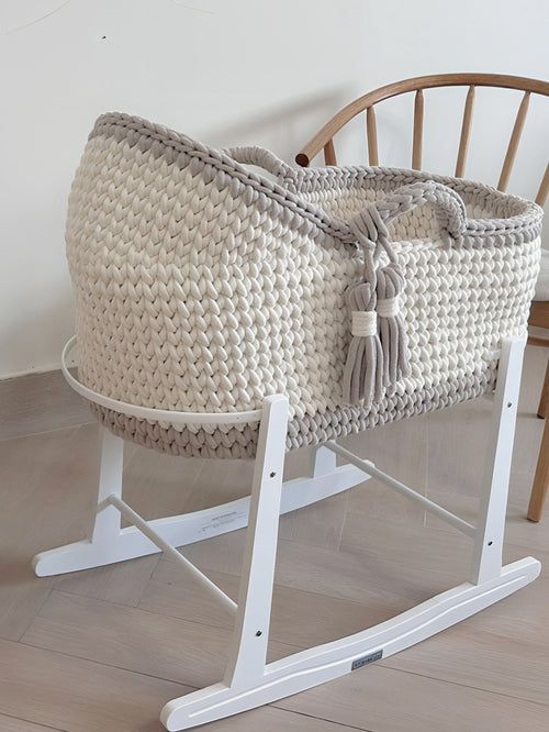 Hooded Crochet Moses Basket