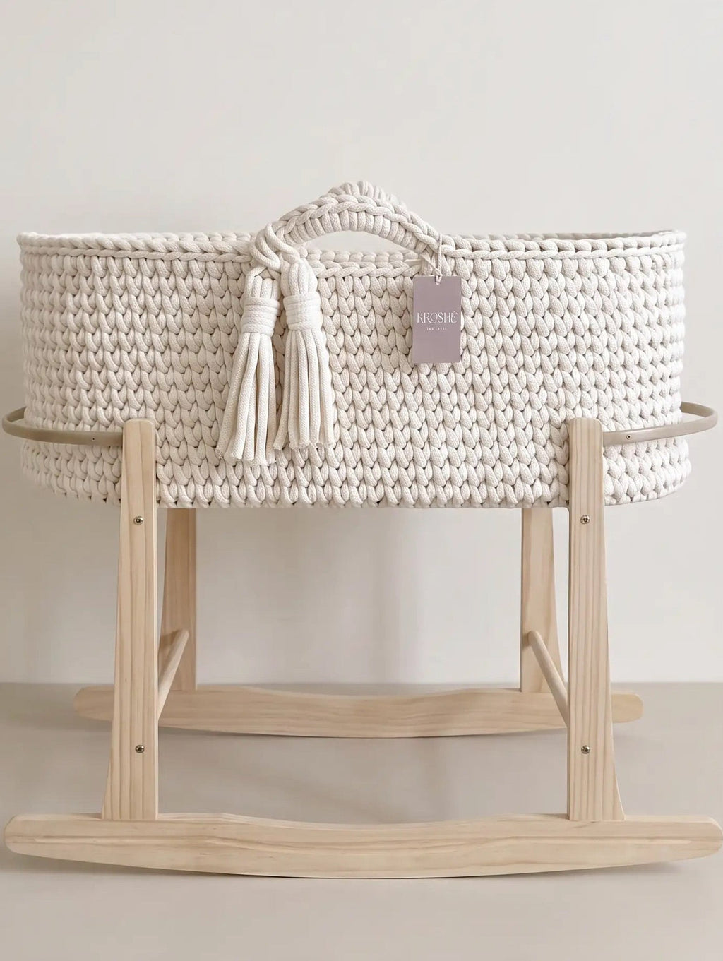 Moses Basket - Natural White